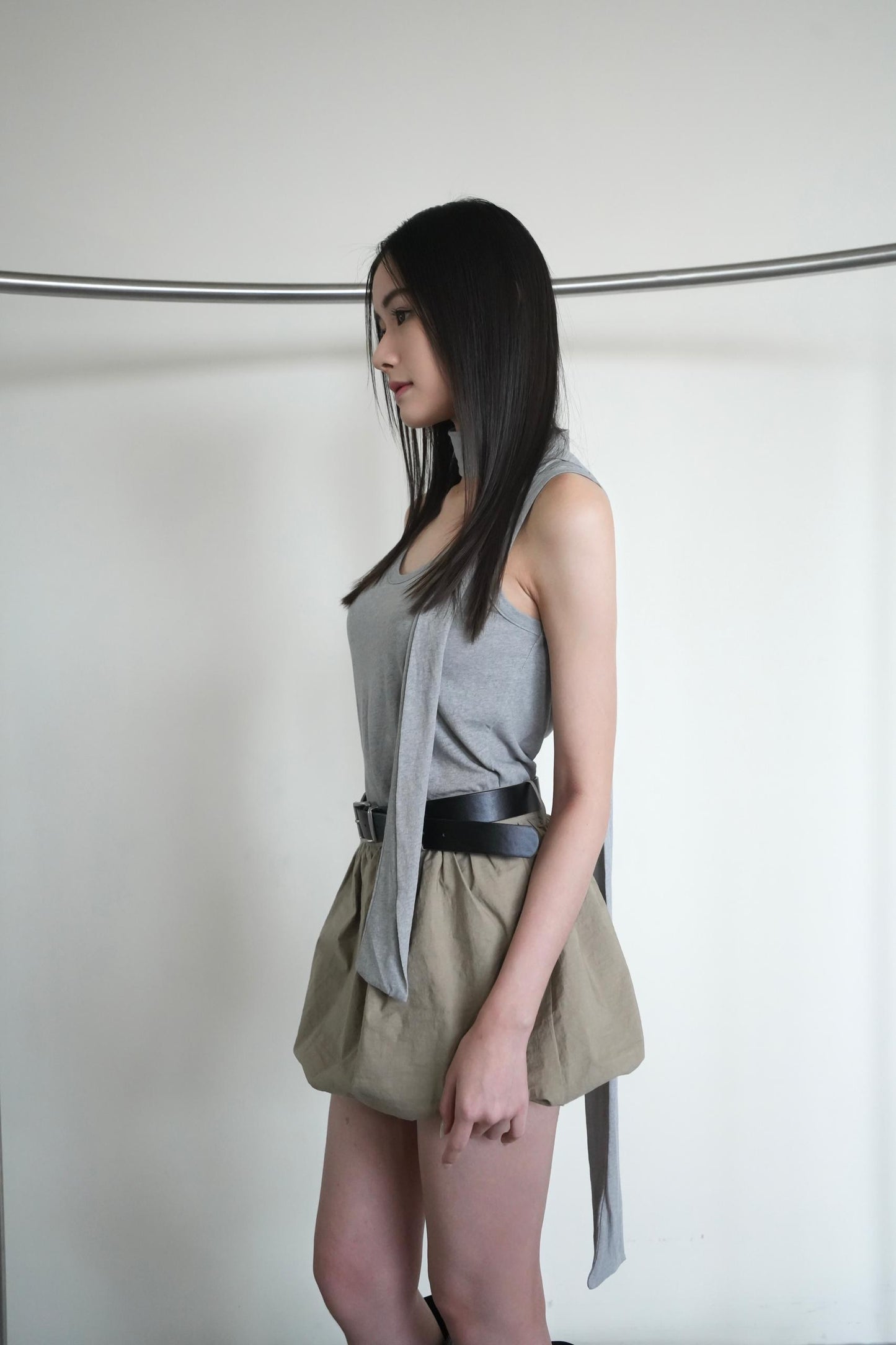 Tank Top With Satin Tie