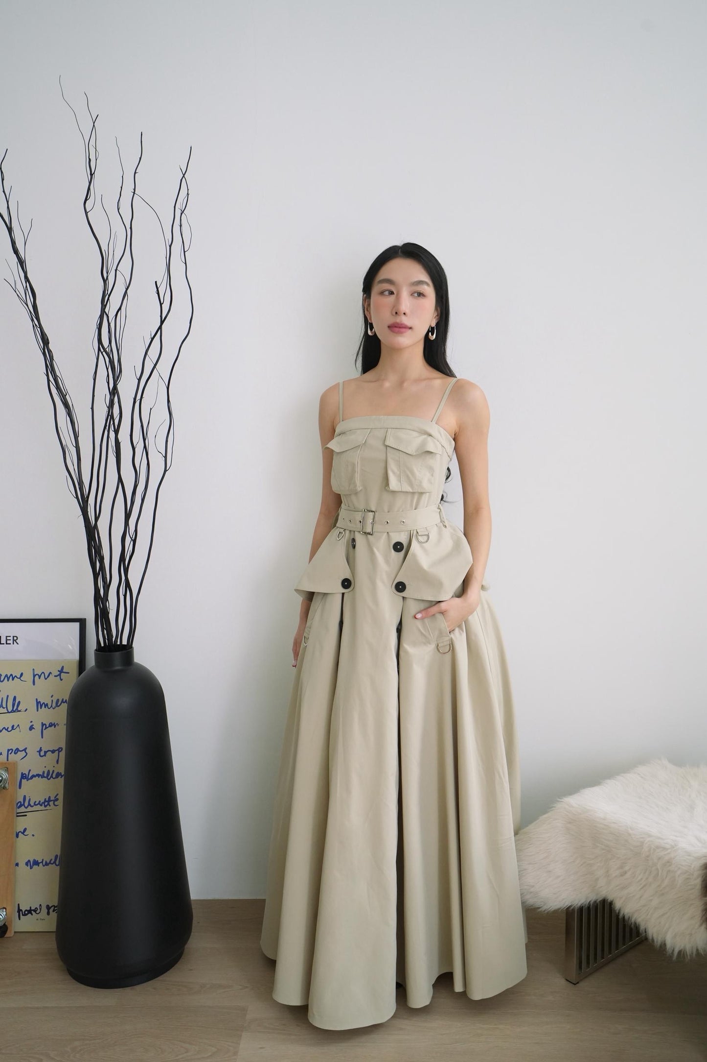 Utility Suspender Dress