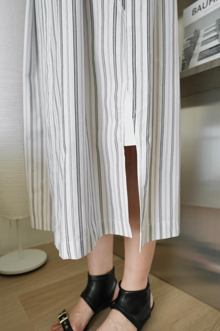 Striped Cap Sleeve Dress