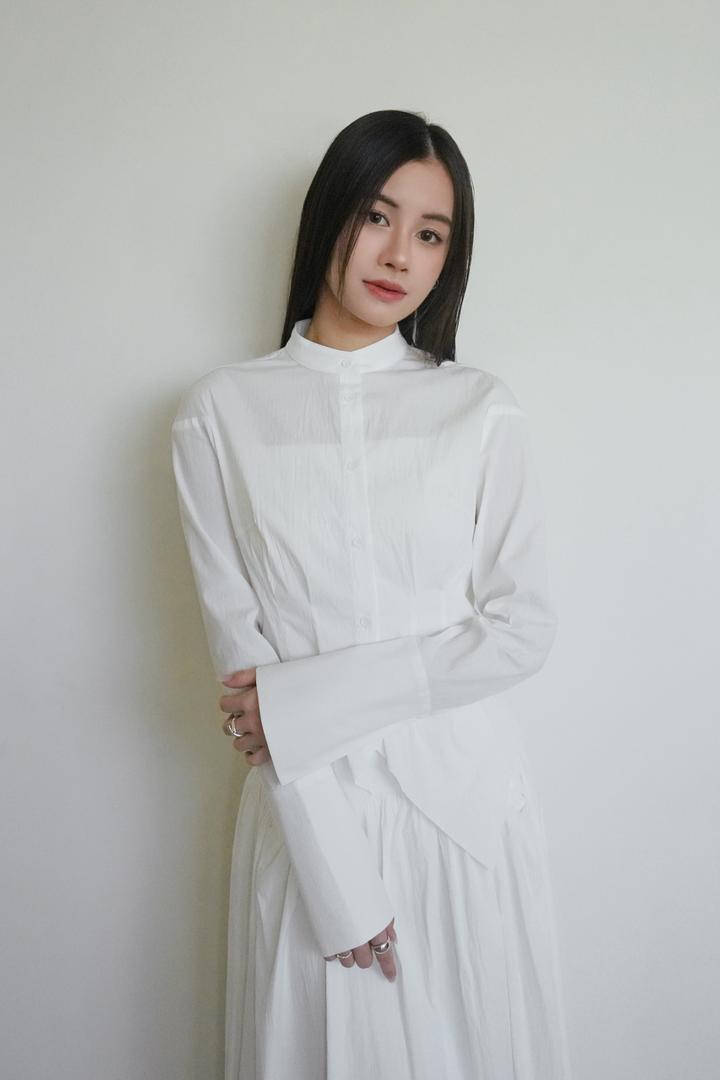 Shirt With Side Slit Hem Set