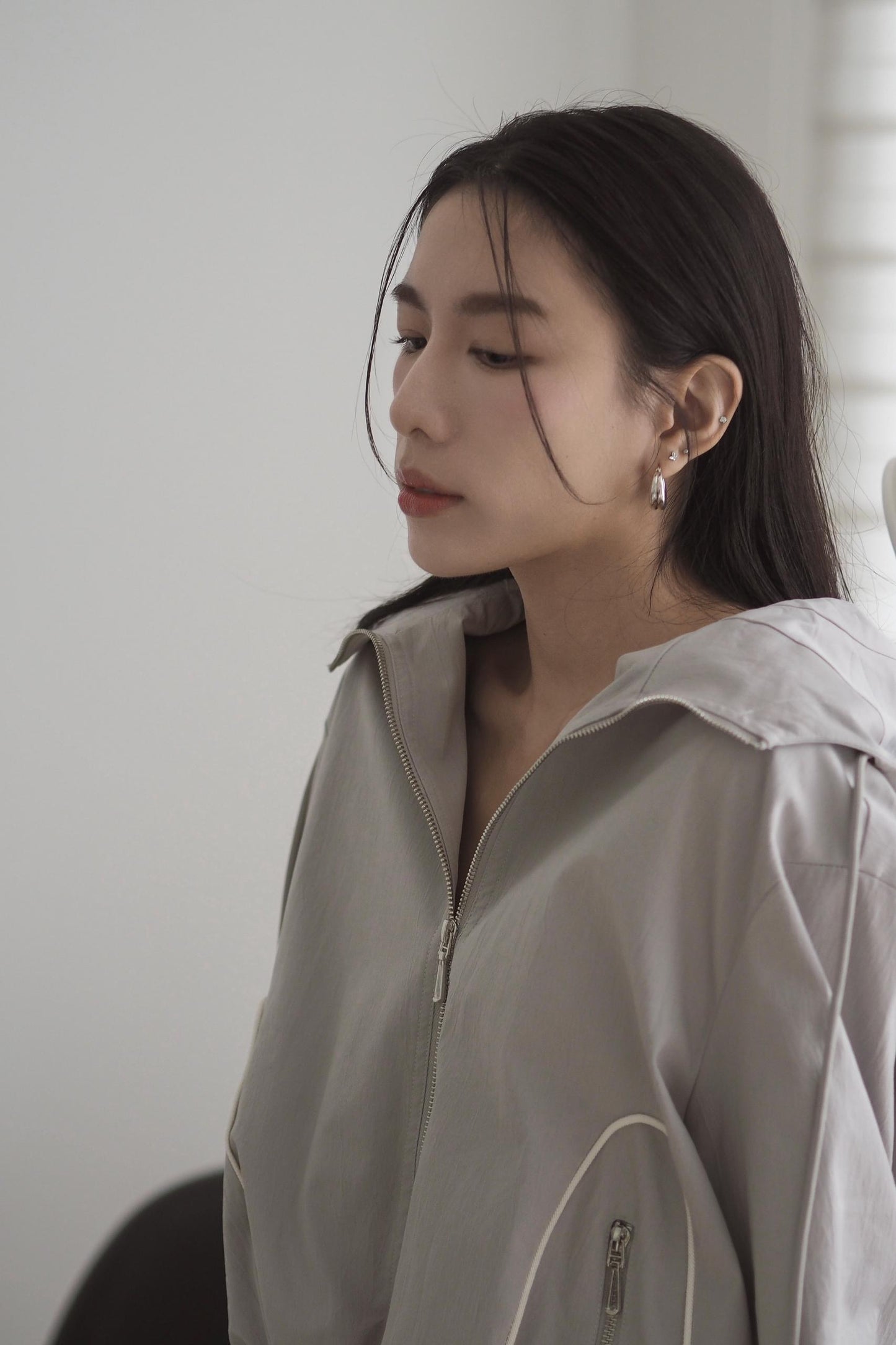 Hooded Short Windbreaker