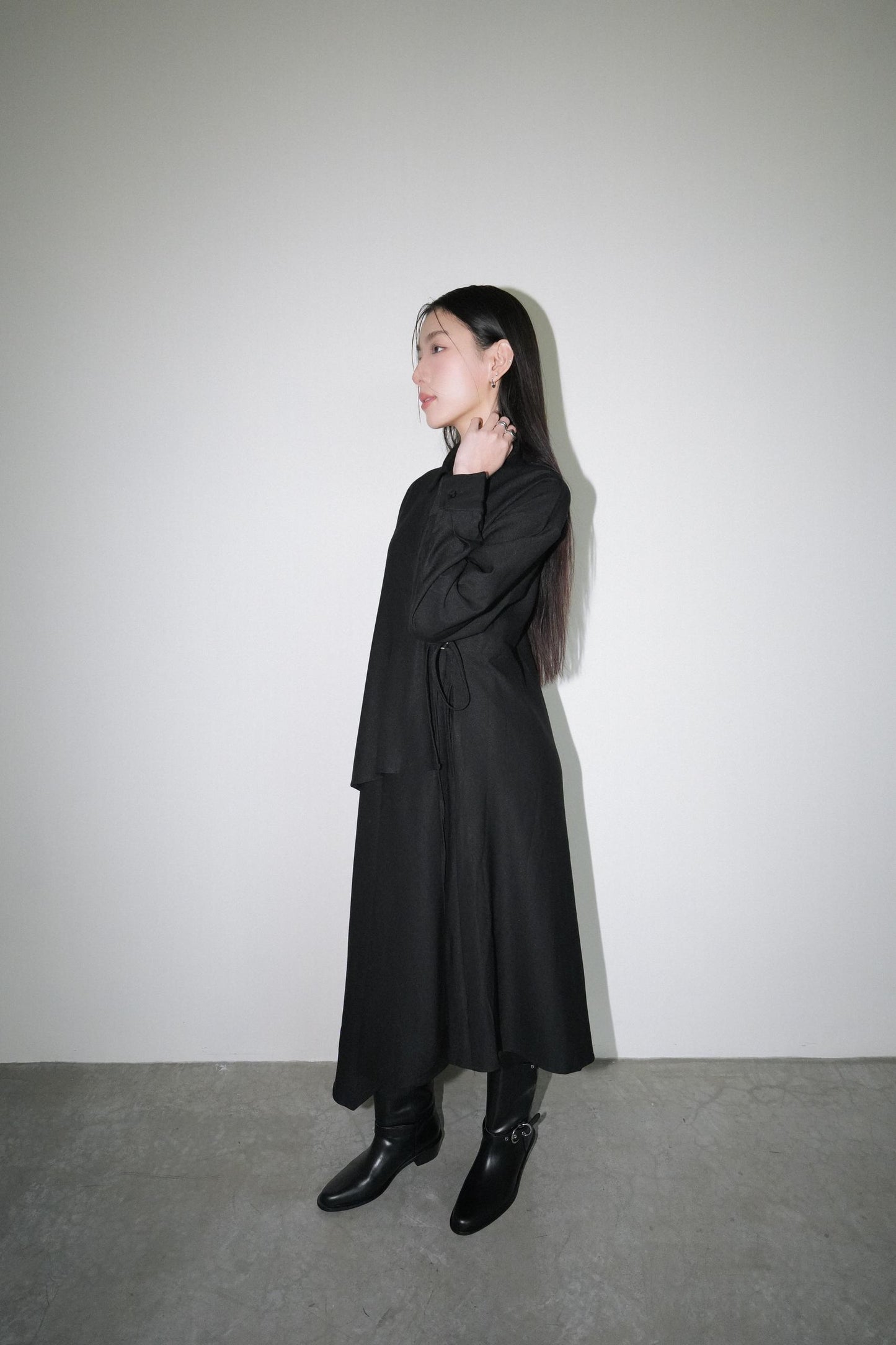 Irregular Dress With Adjust Belt