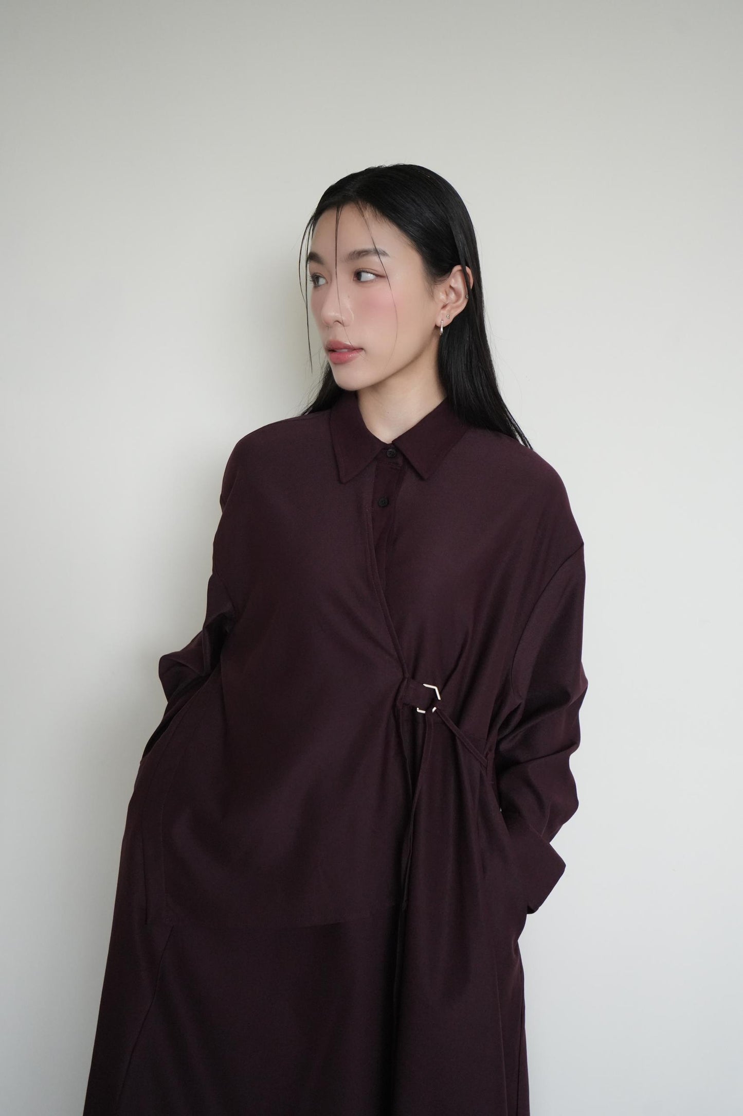 Irregular Dress With Adjust Belt