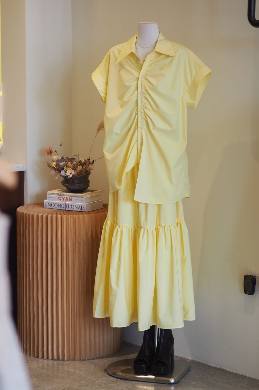 Elastic Pleated Loose Skirt