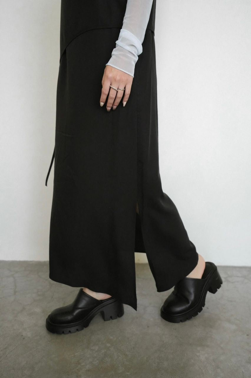 Shoulder Strap Irregular Dress