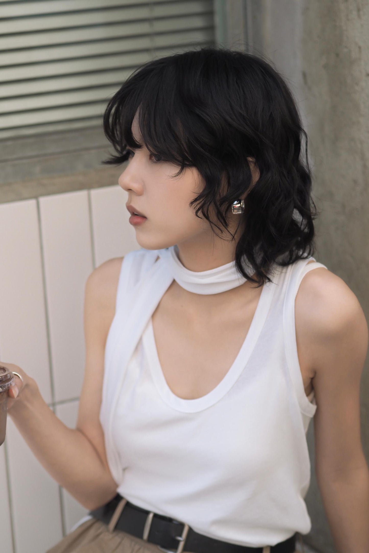 Tank Top With Satin Tie
