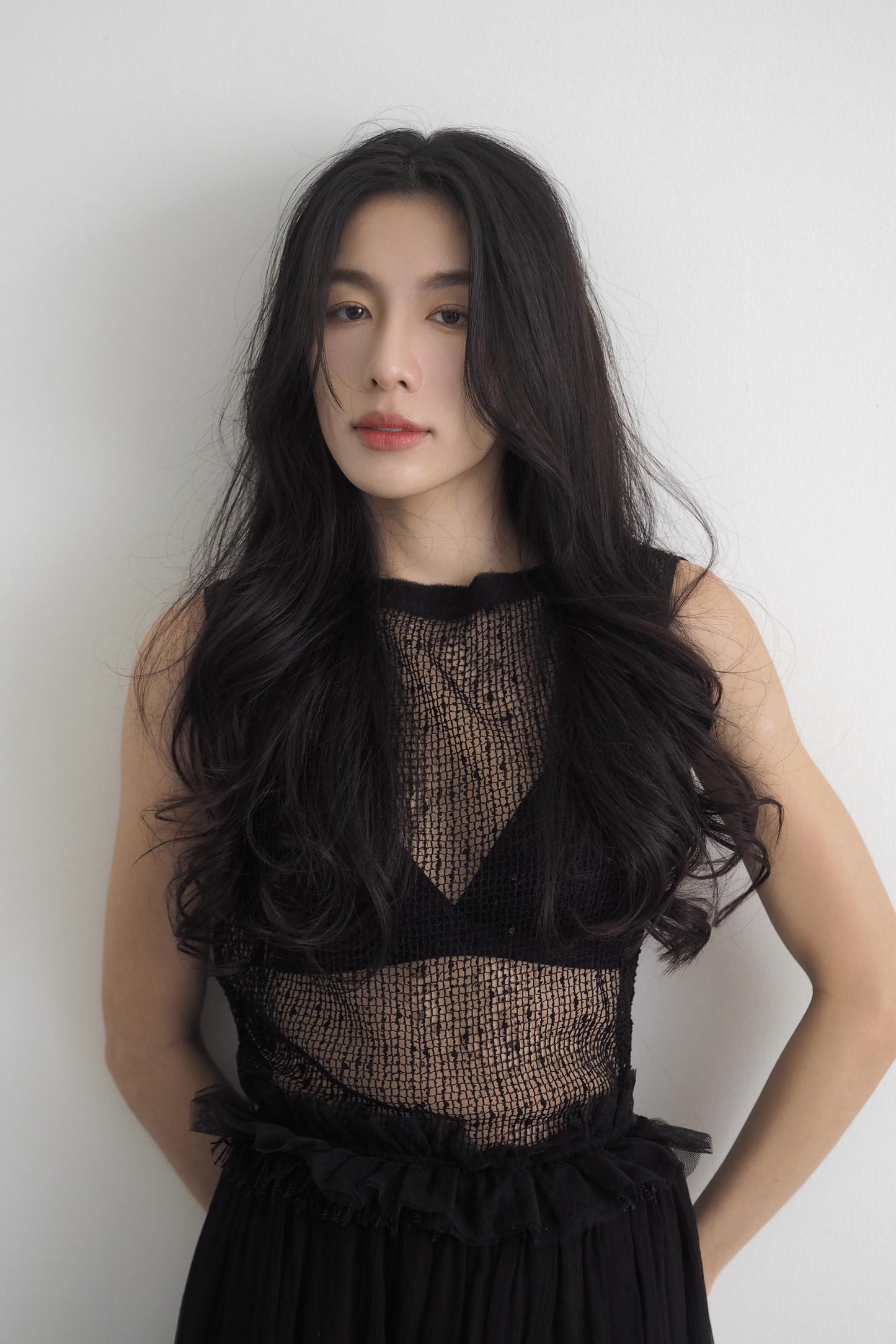 Lace Sleeveless Dress With Belt
