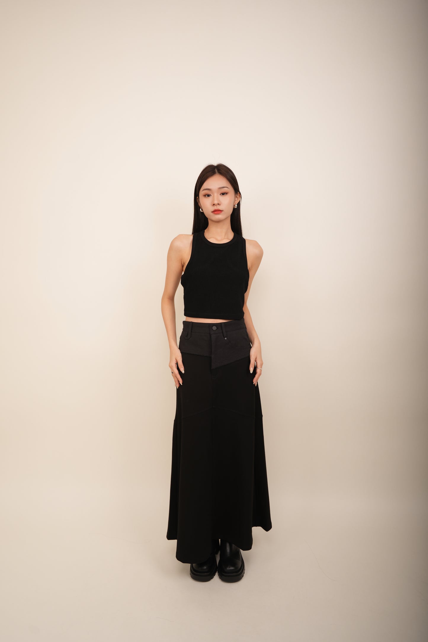 Jeans Combination Cotton Skirt