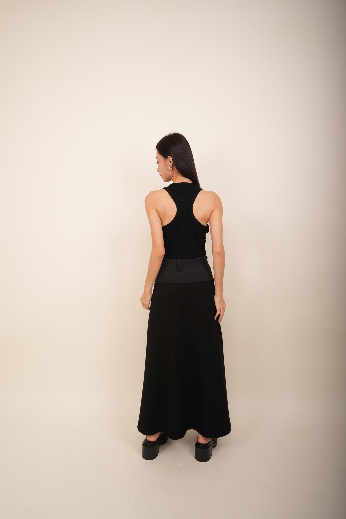 Jeans Combination Cotton Skirt