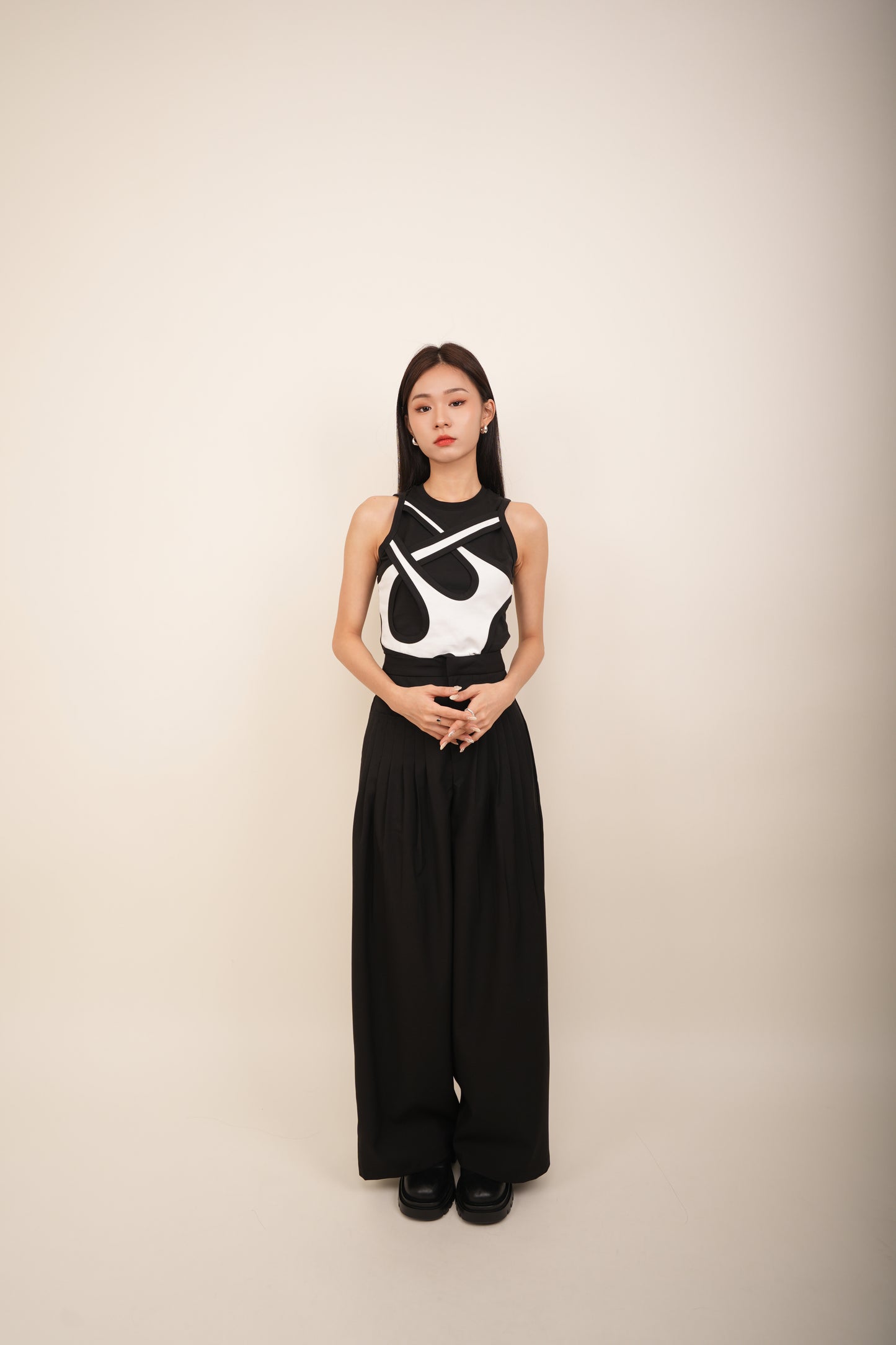 High Neck Seamless Design Singlet