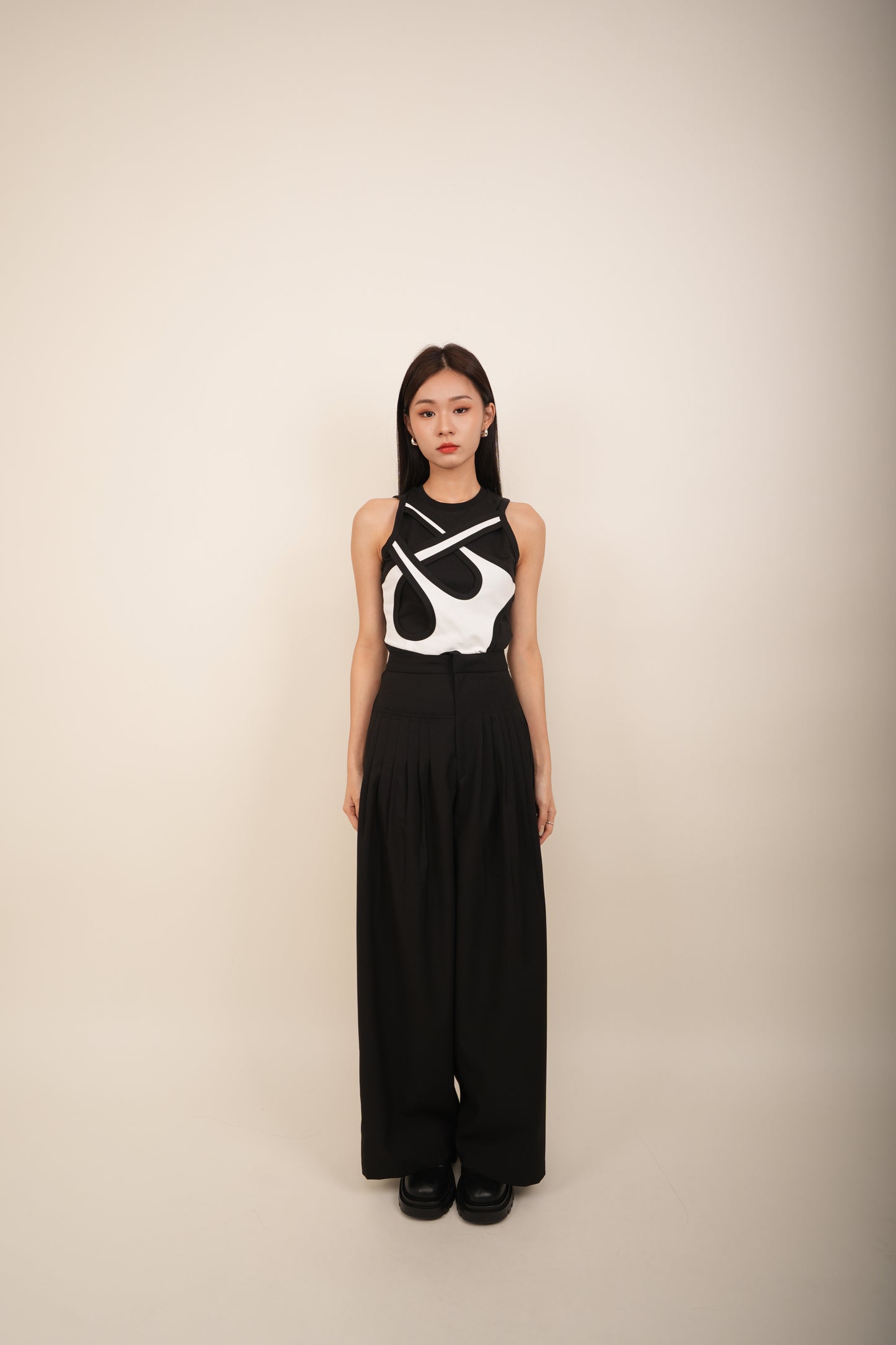 High Neck Seamless Design Singlet