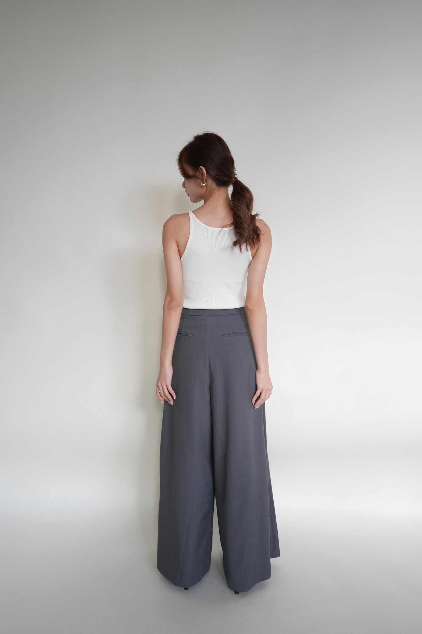 Pleated Wide Leg Pants