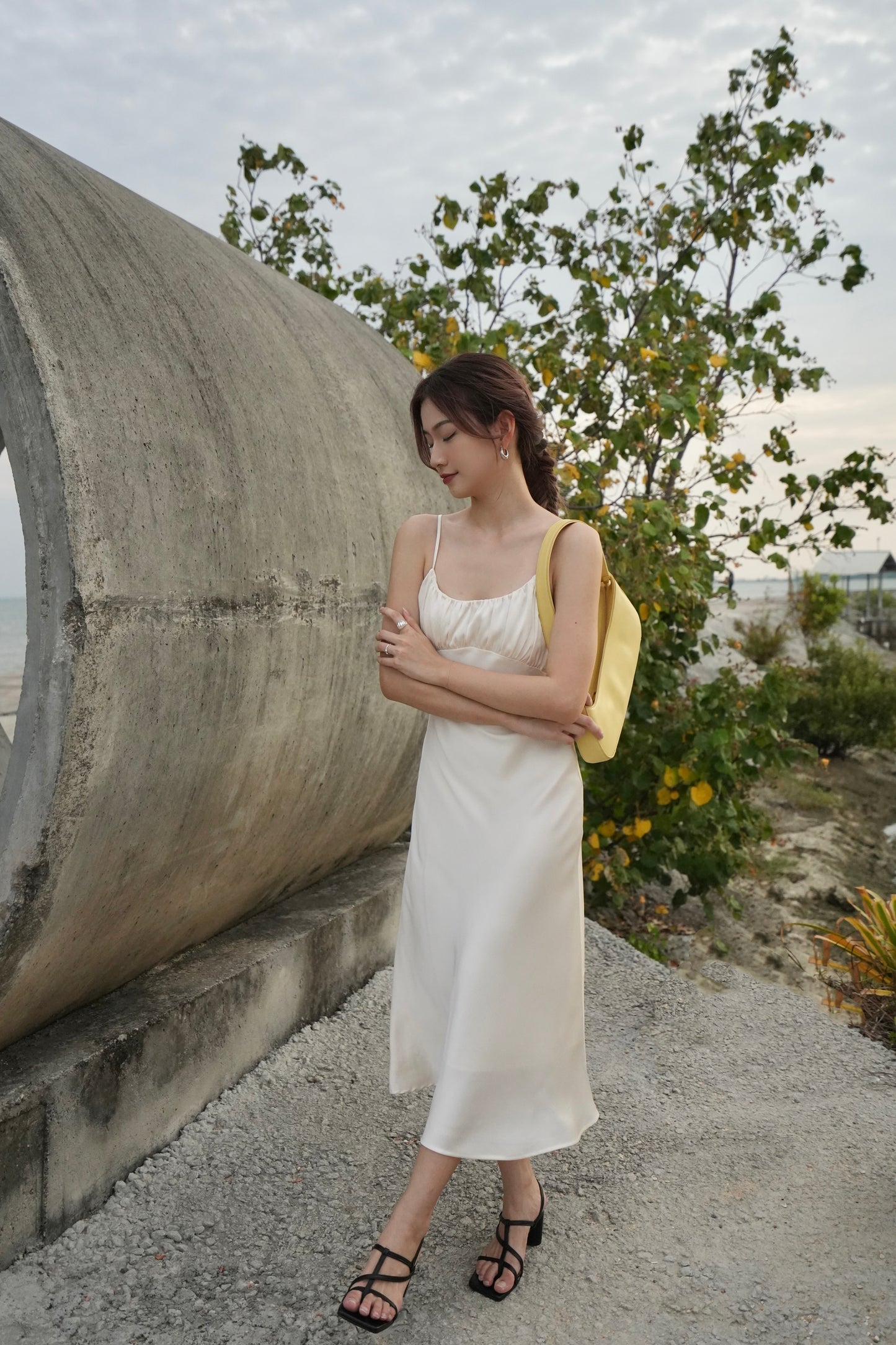 Silk Dress With Slit