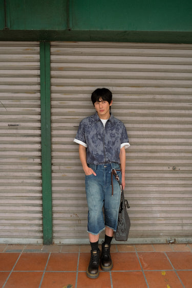 Abstract Ink Print Shirt