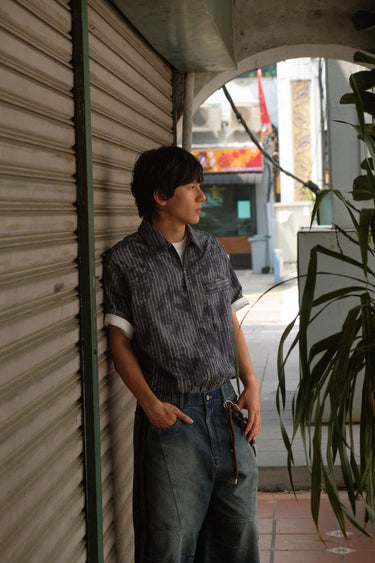 Abstract Ink Print Shirt