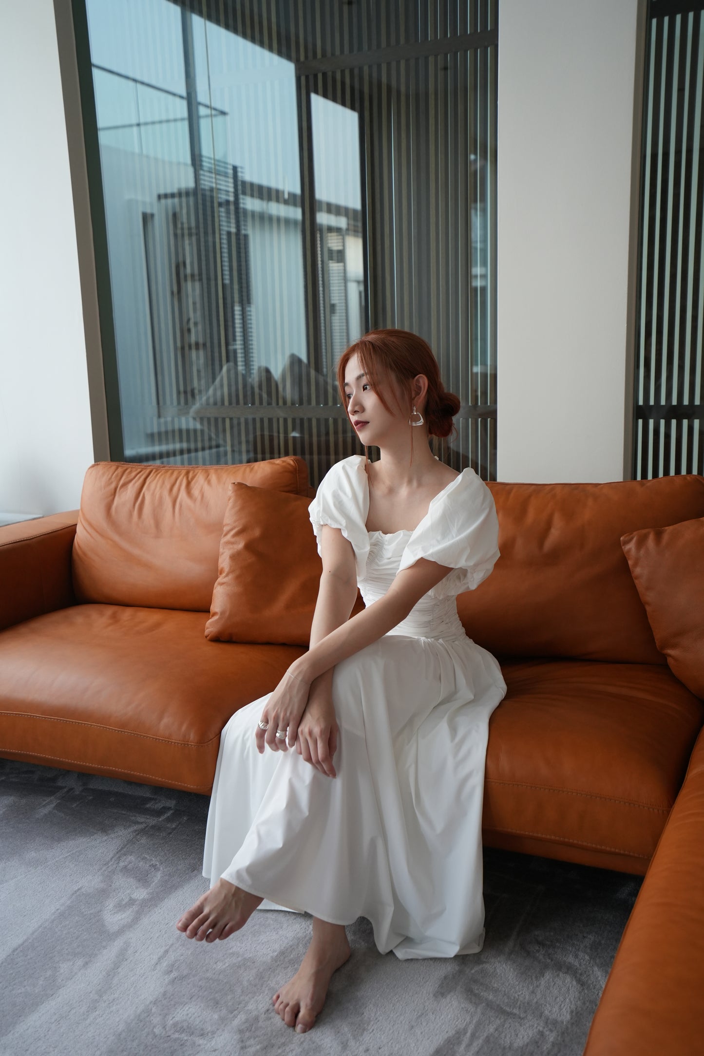 Ruched Slim Dinner Dress