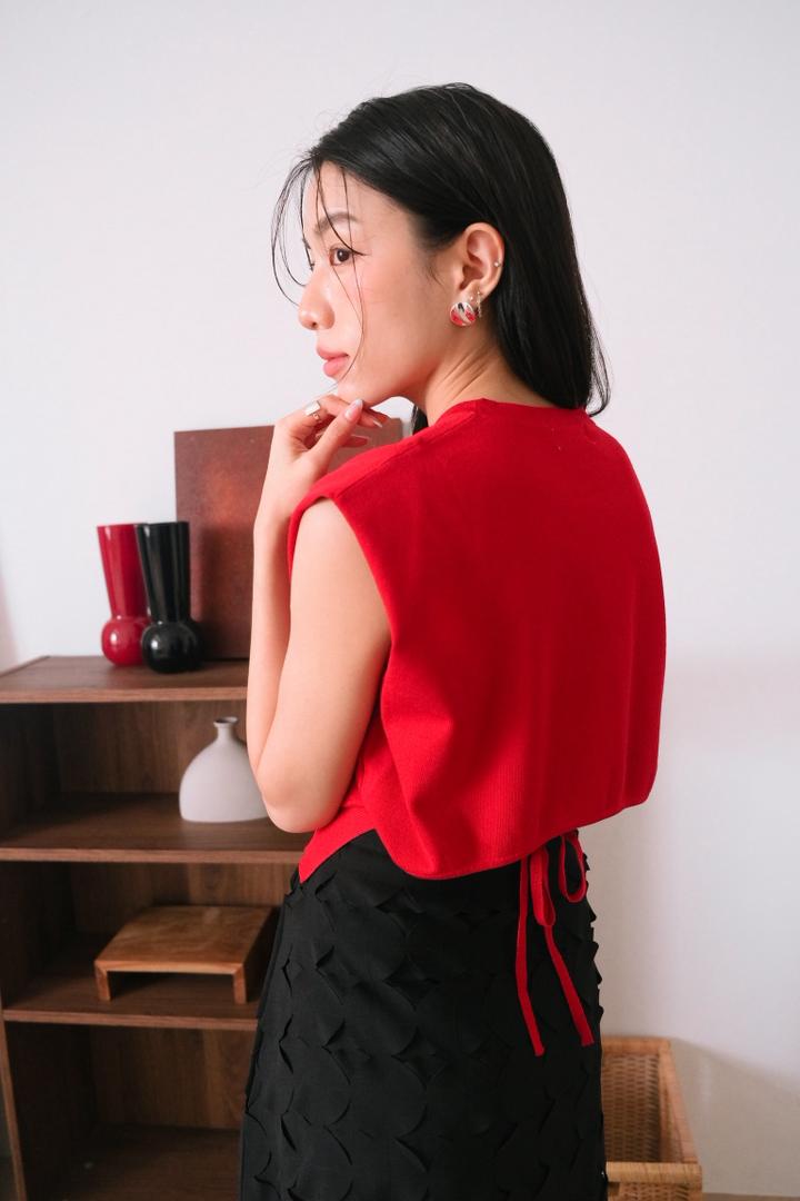 Cotton stretch sleeveless top