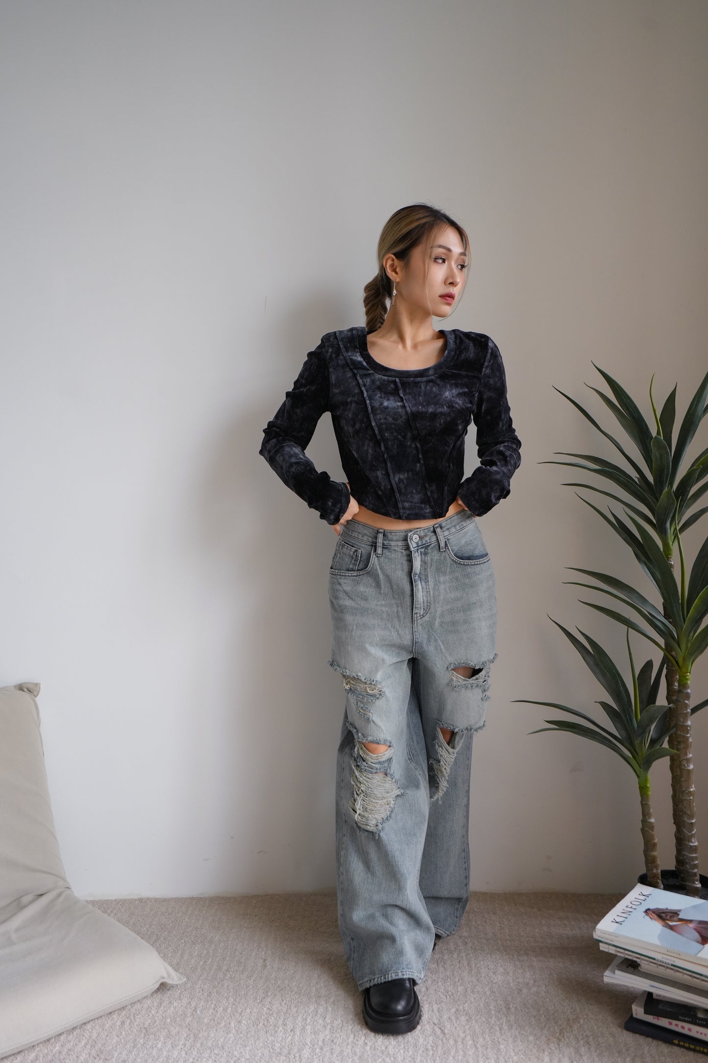 Ripped Jeans Trousers