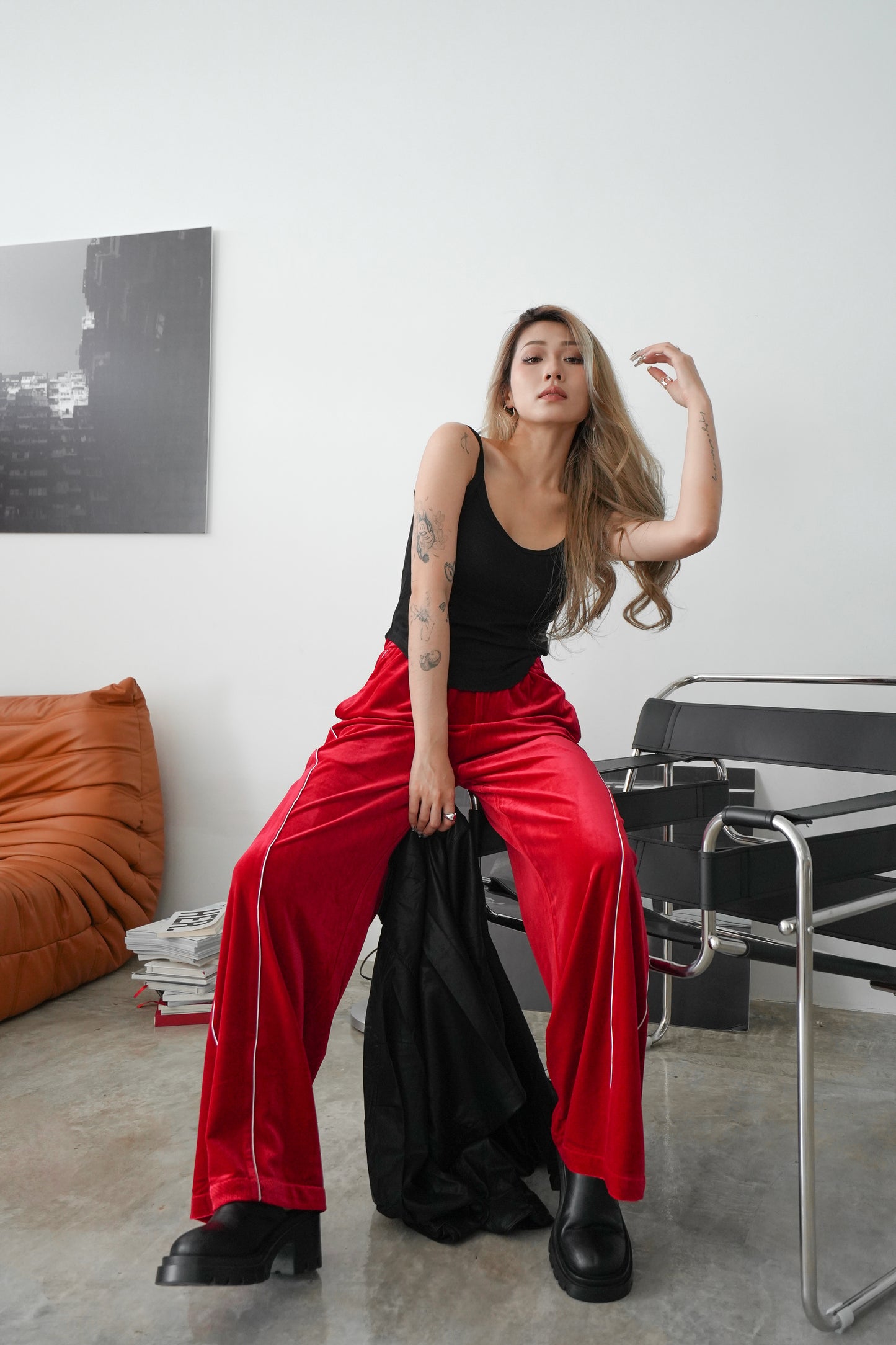 Flannel sport long pants