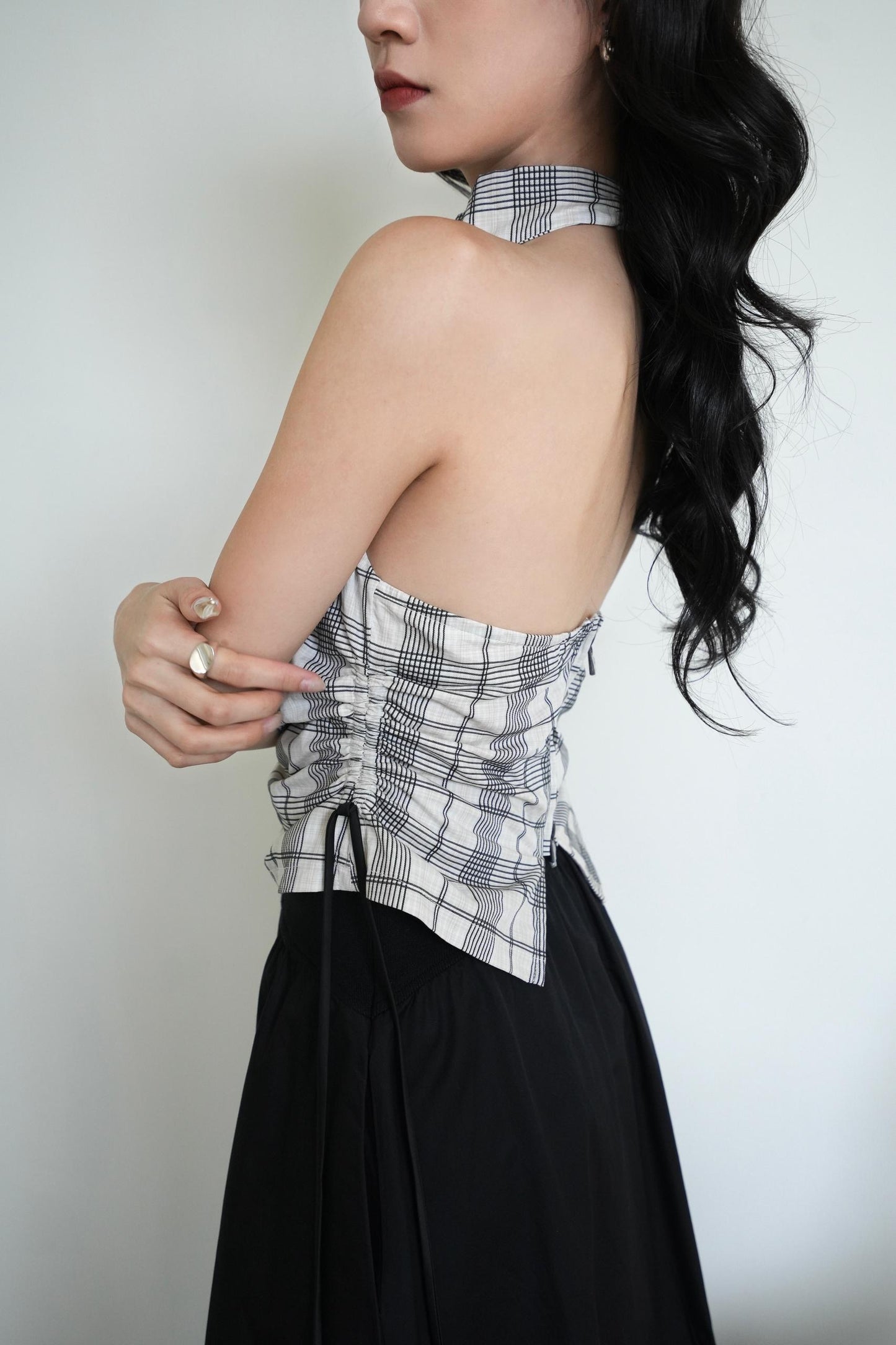 Vintage Plaid Tube Top