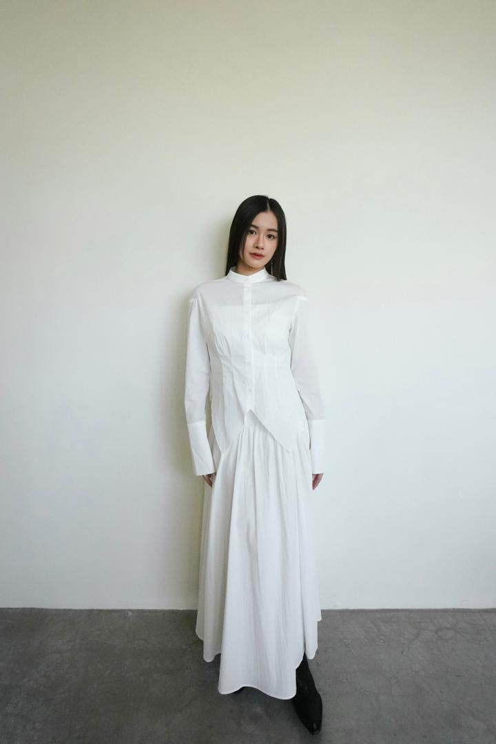 Shirt With Side Slit Hem Set