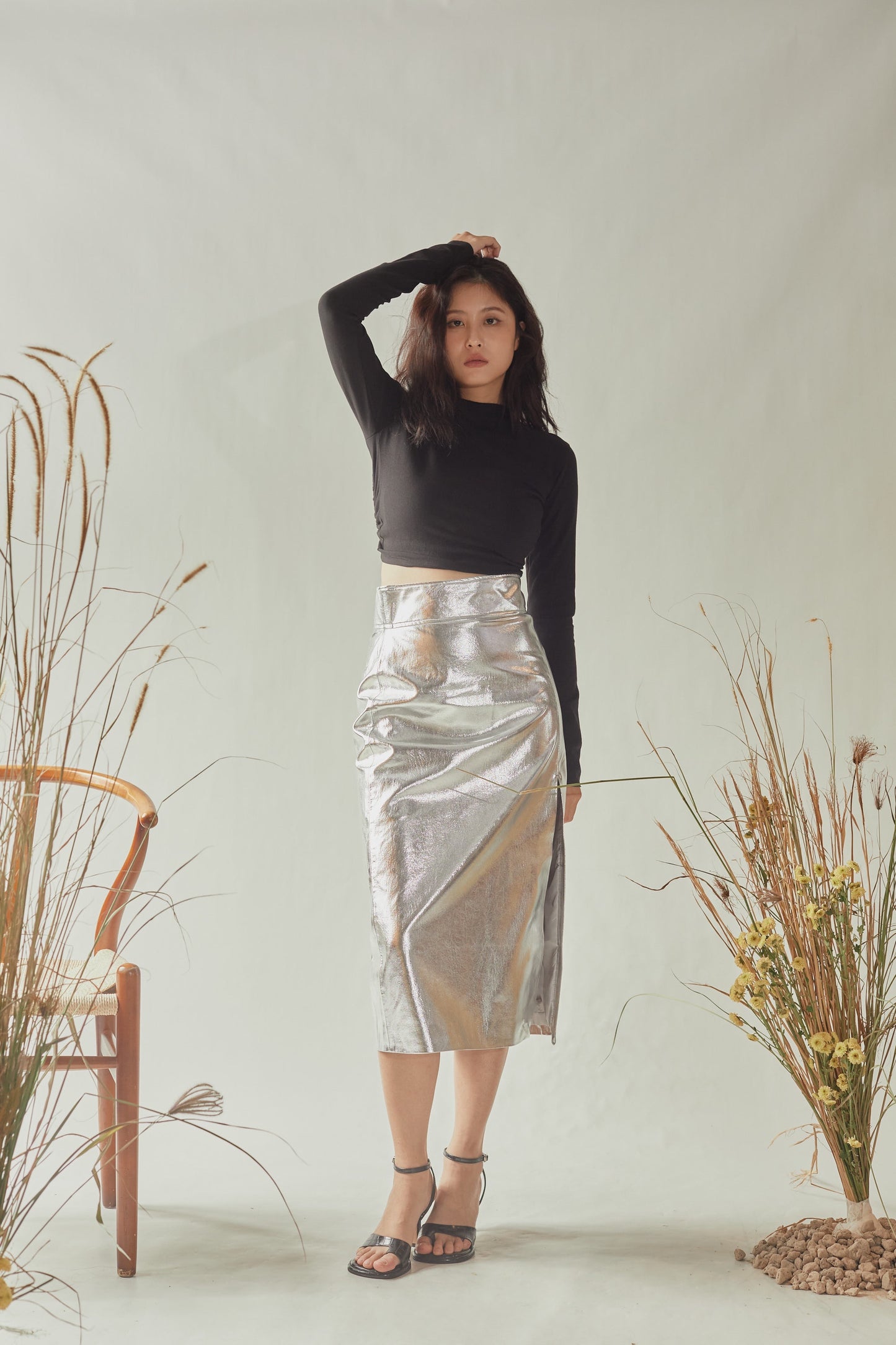 Back Less Strap Detail T-shirt