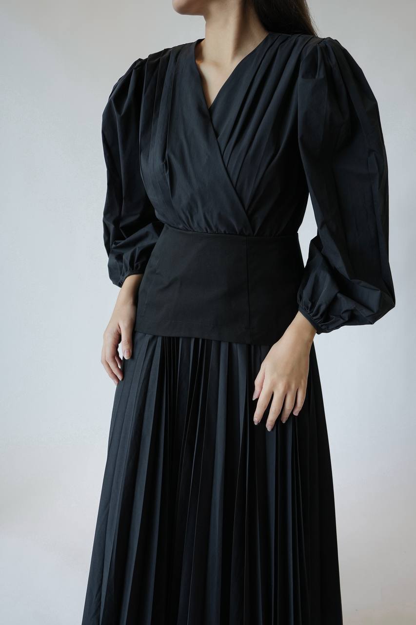 Wrinkle Maxi Dress