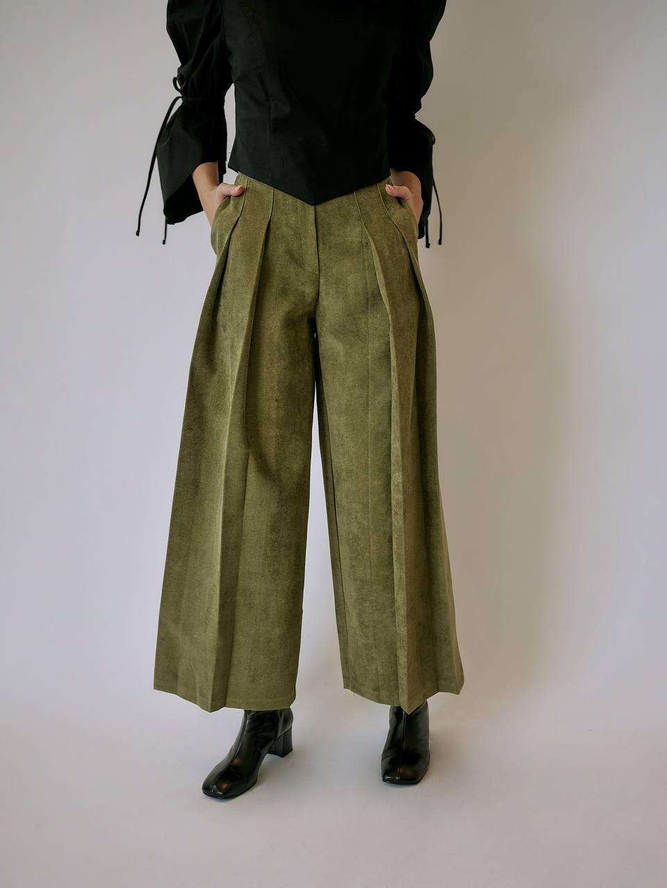 Wide Leg Corduroy Pants