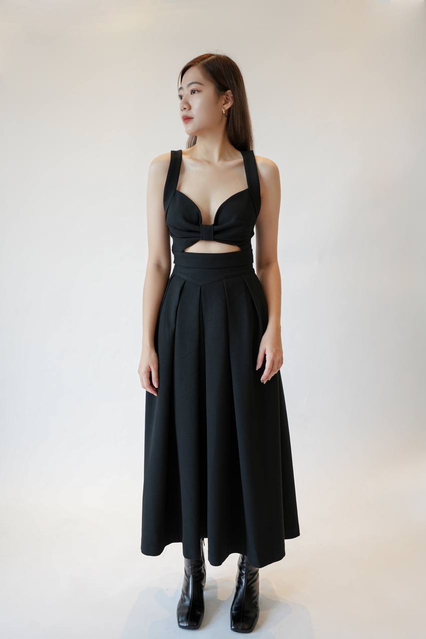 Sleeveless Two Piece Dress Set