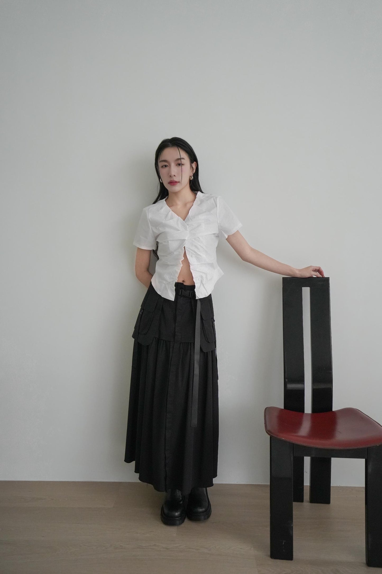 Cargo Skirt With Belt