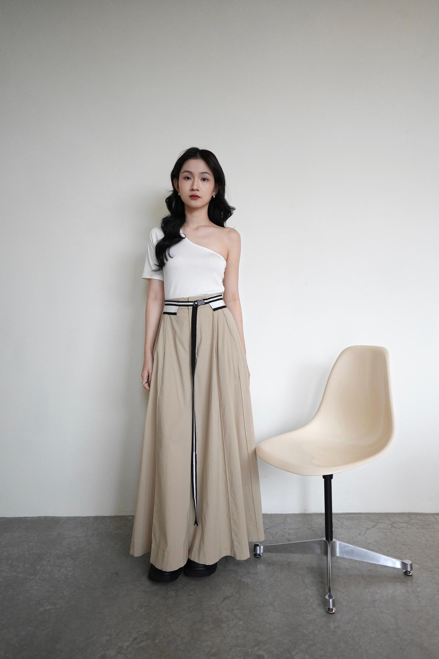 Wide Leg Pants With Belt