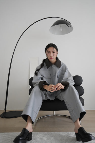 Outline Double Collar Shirt