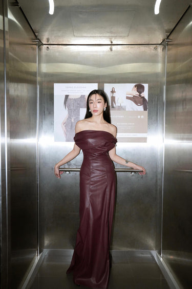 Leather Sleveless Dress