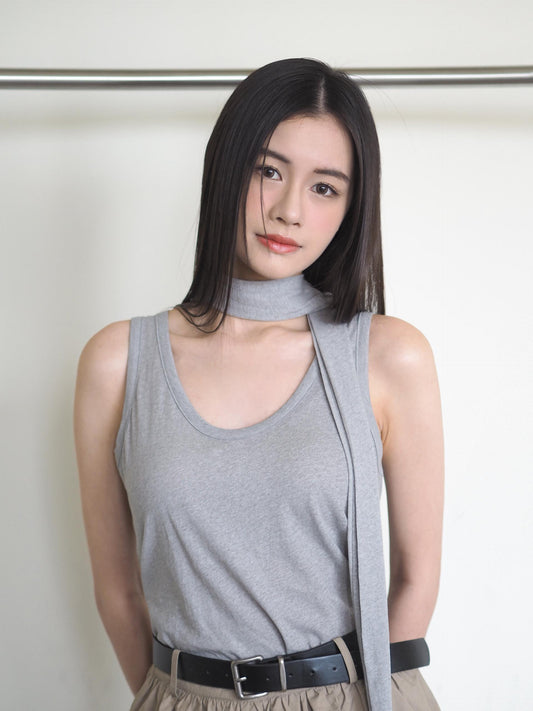 Tank Top With Satin Tie