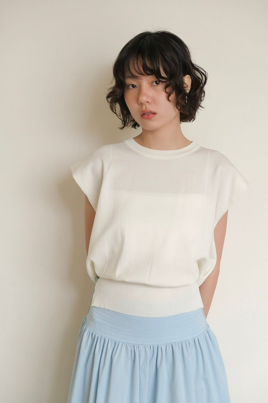 Cotton stretch sleeveless top