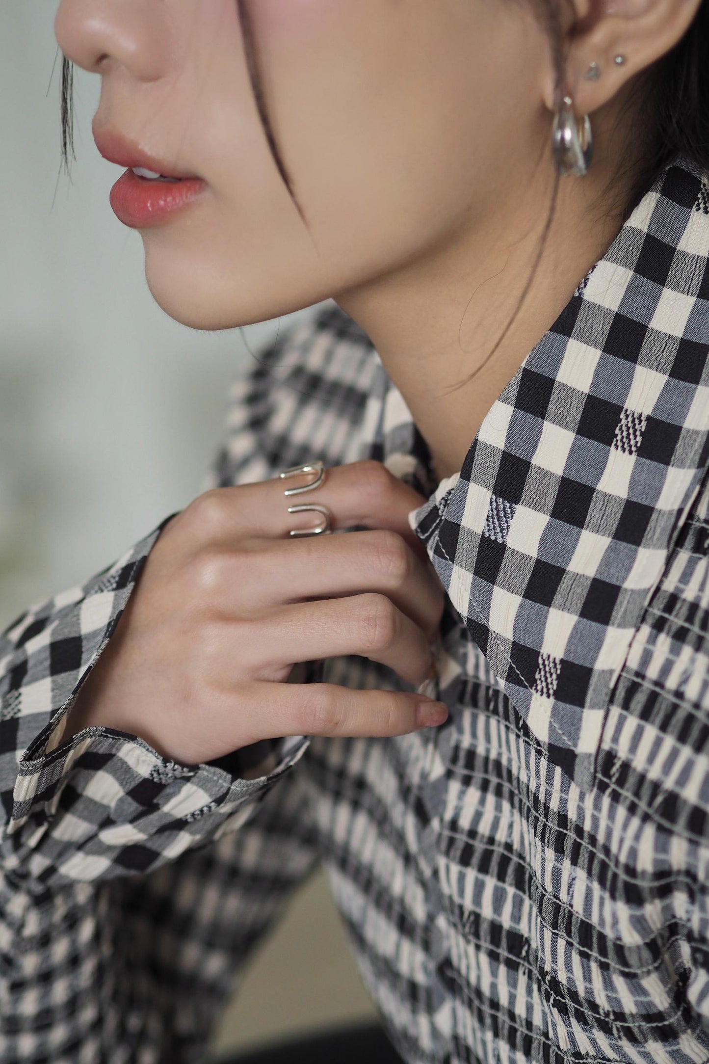Plaid Stretch Long Sleeve Shirt