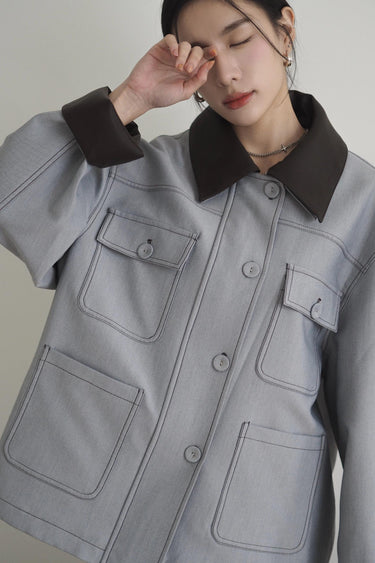 Outline Double Collar Shirt