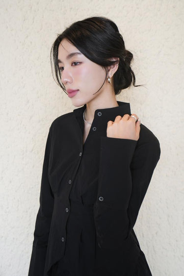 Shirt With Side Slit Hem Set