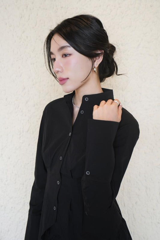 Shirt With Side Slit Hem Set