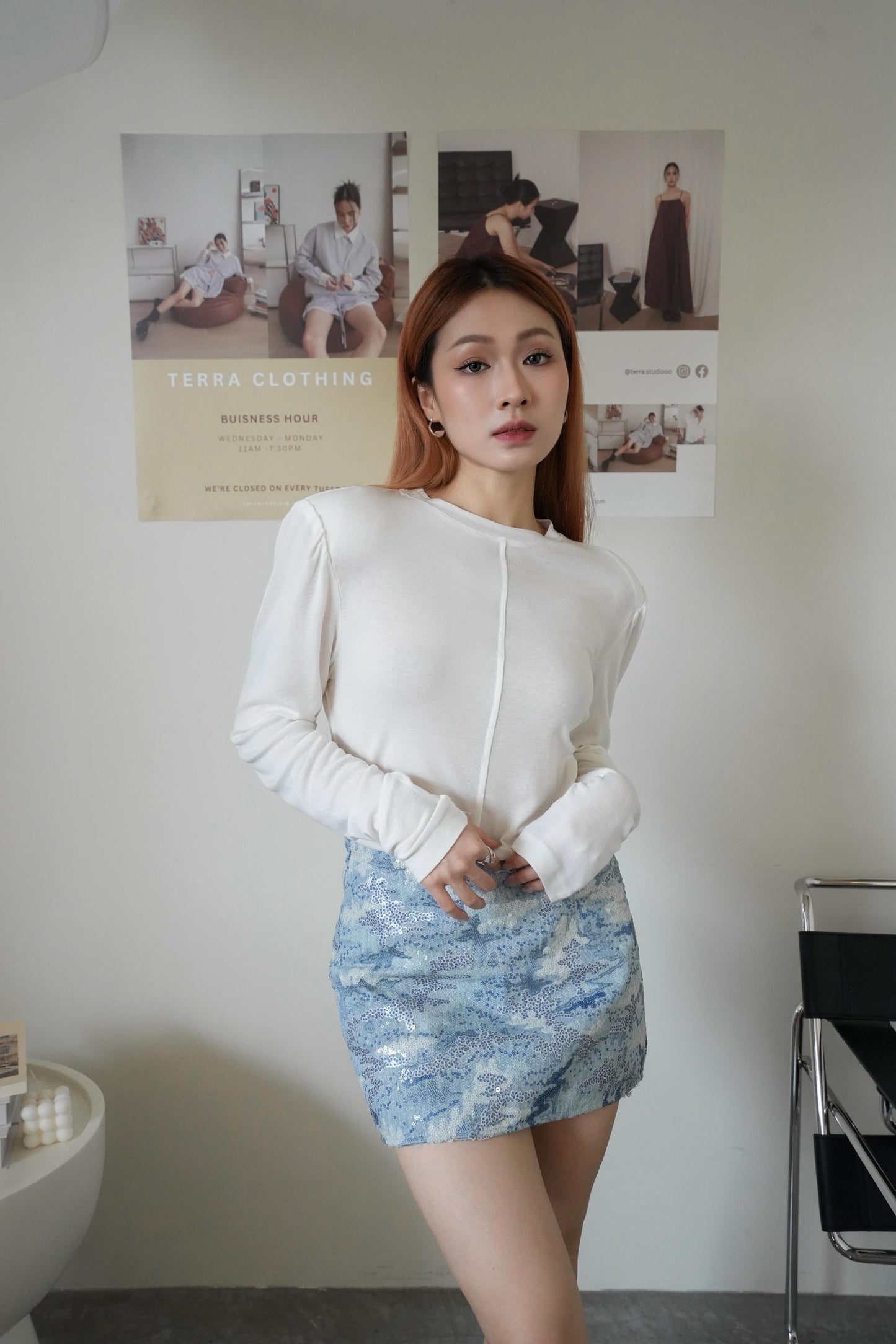 Basic Long Sleeve With Shoulder Pads