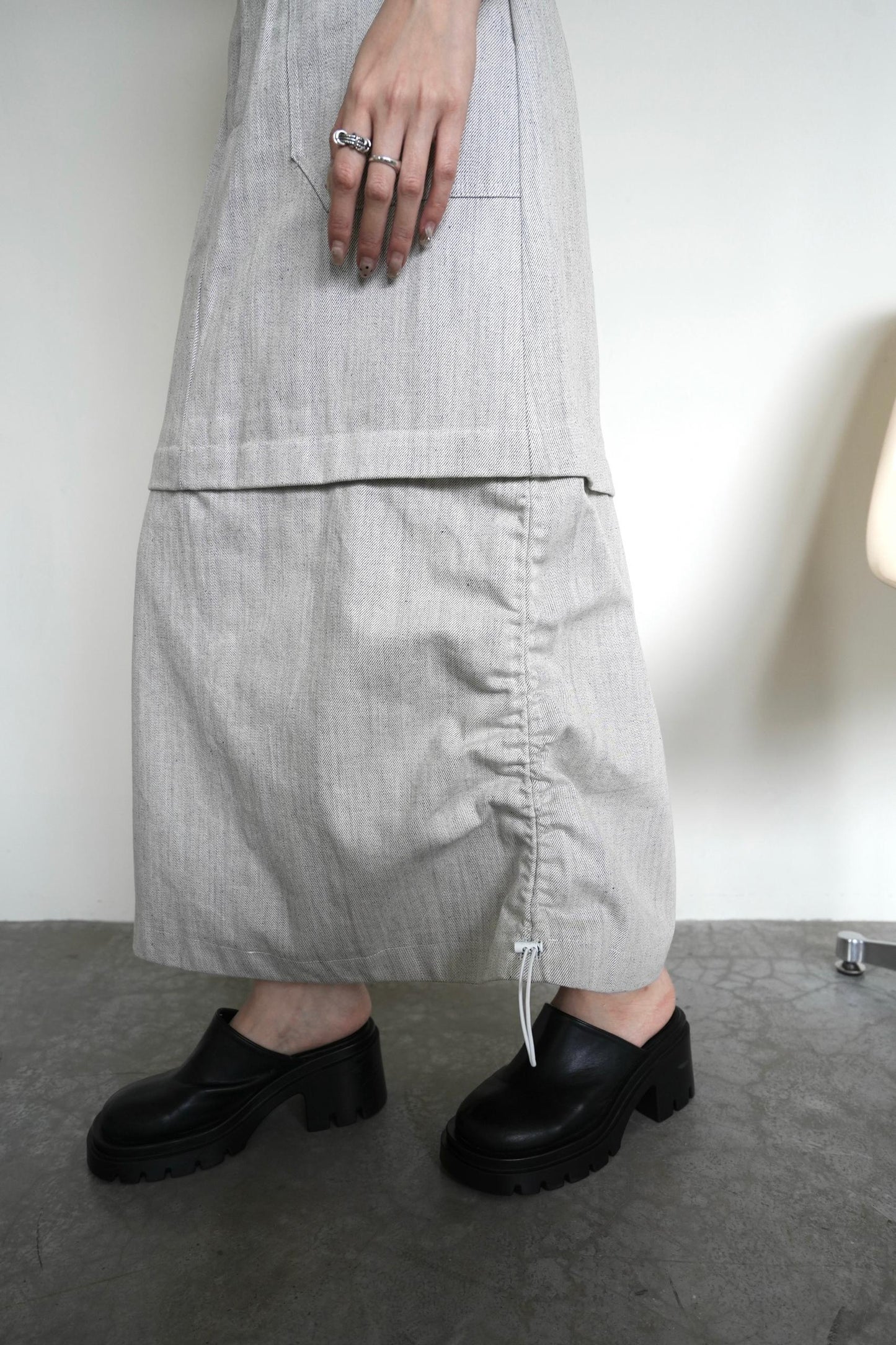 Detachable Linen Skirt