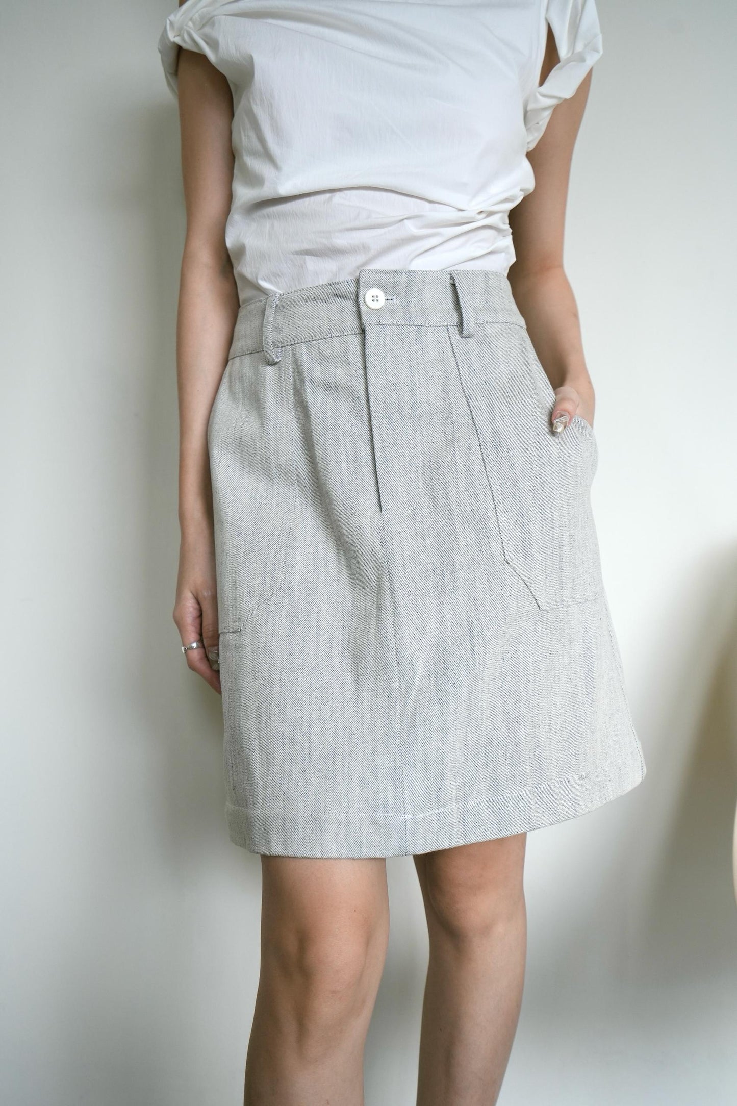 Detachable Linen Skirt