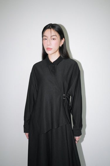 Irregular Dress With Adjust Belt