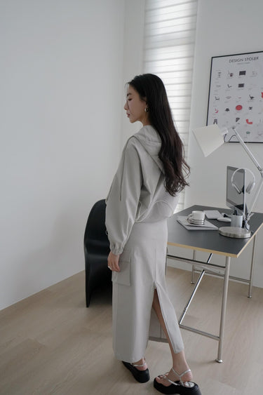 Casual Plain Pocket Skirt