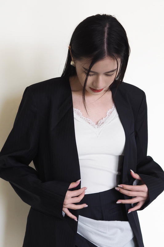 Pinstriped Suit