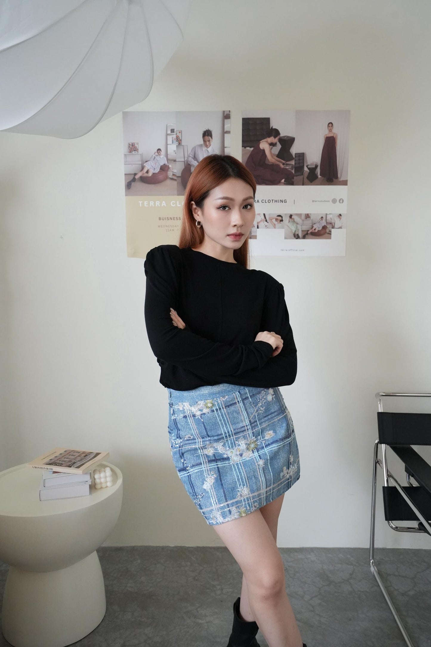 Basic Long Sleeve With Shoulder Pads