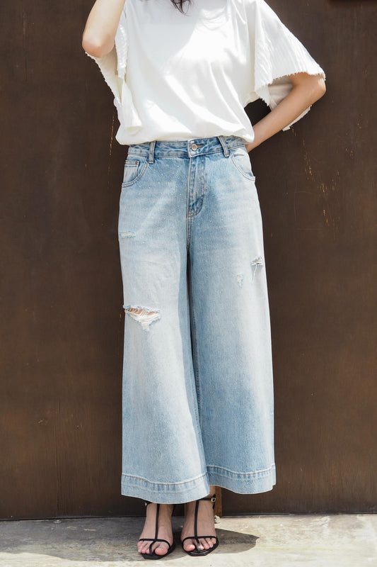 Sparkly Rhinestone Loose Jeans