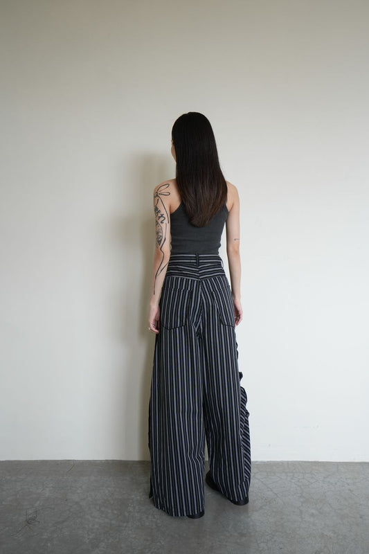 Stripe Loose Trousers