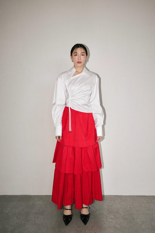 Layered tiered skirt