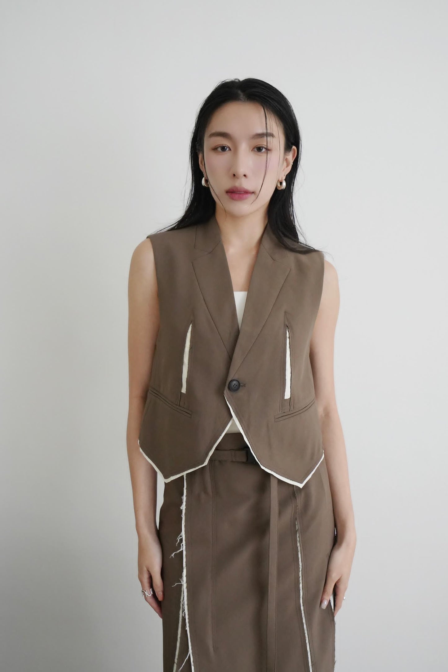 Sleeveless Waist Coat Top